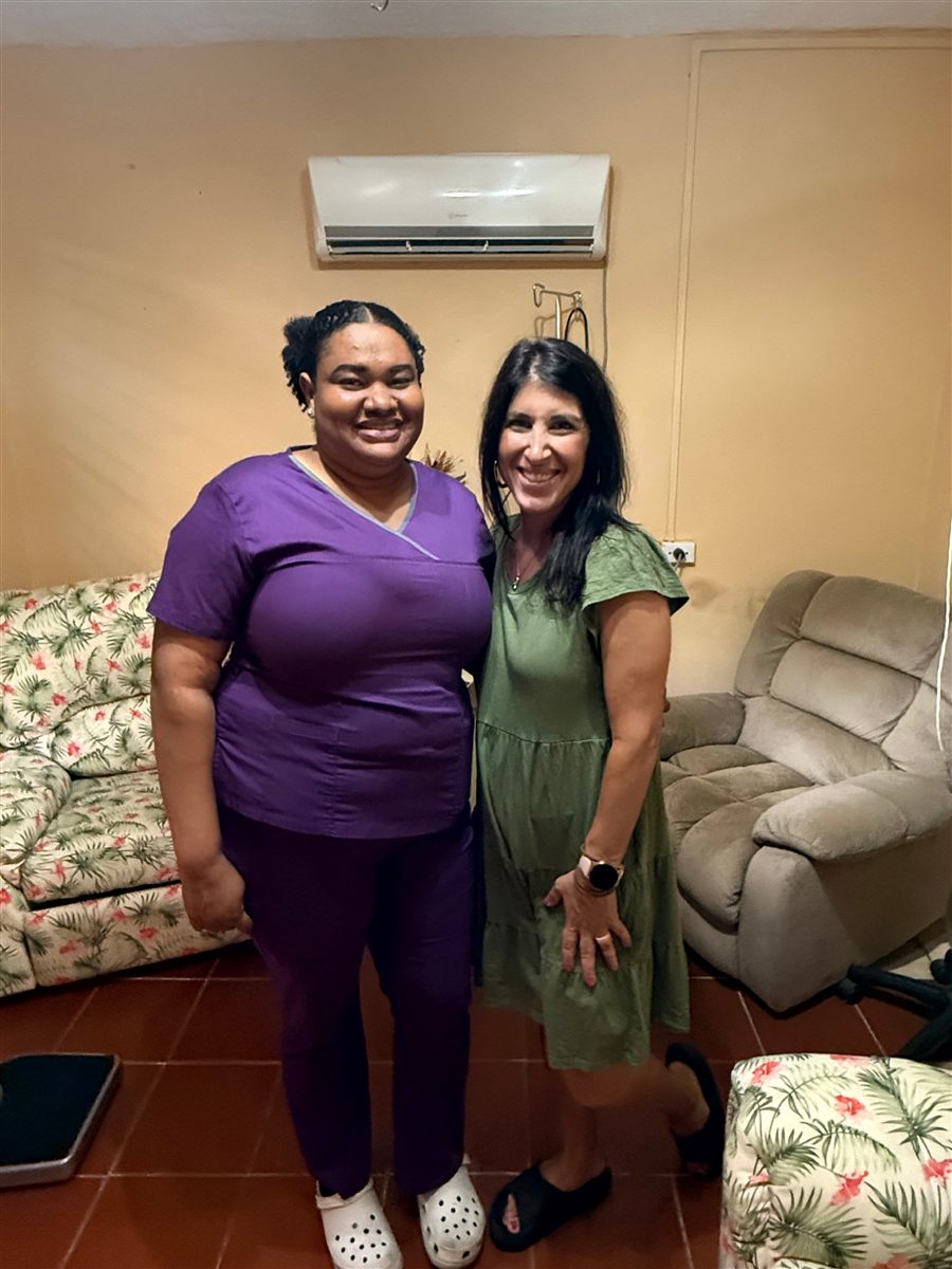 Anita Corsini with a BCCD staff member